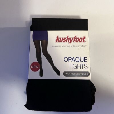 Kushyfoot Opaque Tights Black L 135-190WT 5'2:-6'1